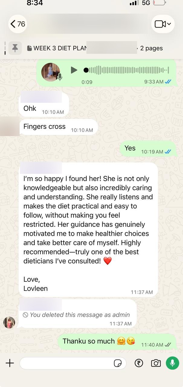 Anonymised client message 2
